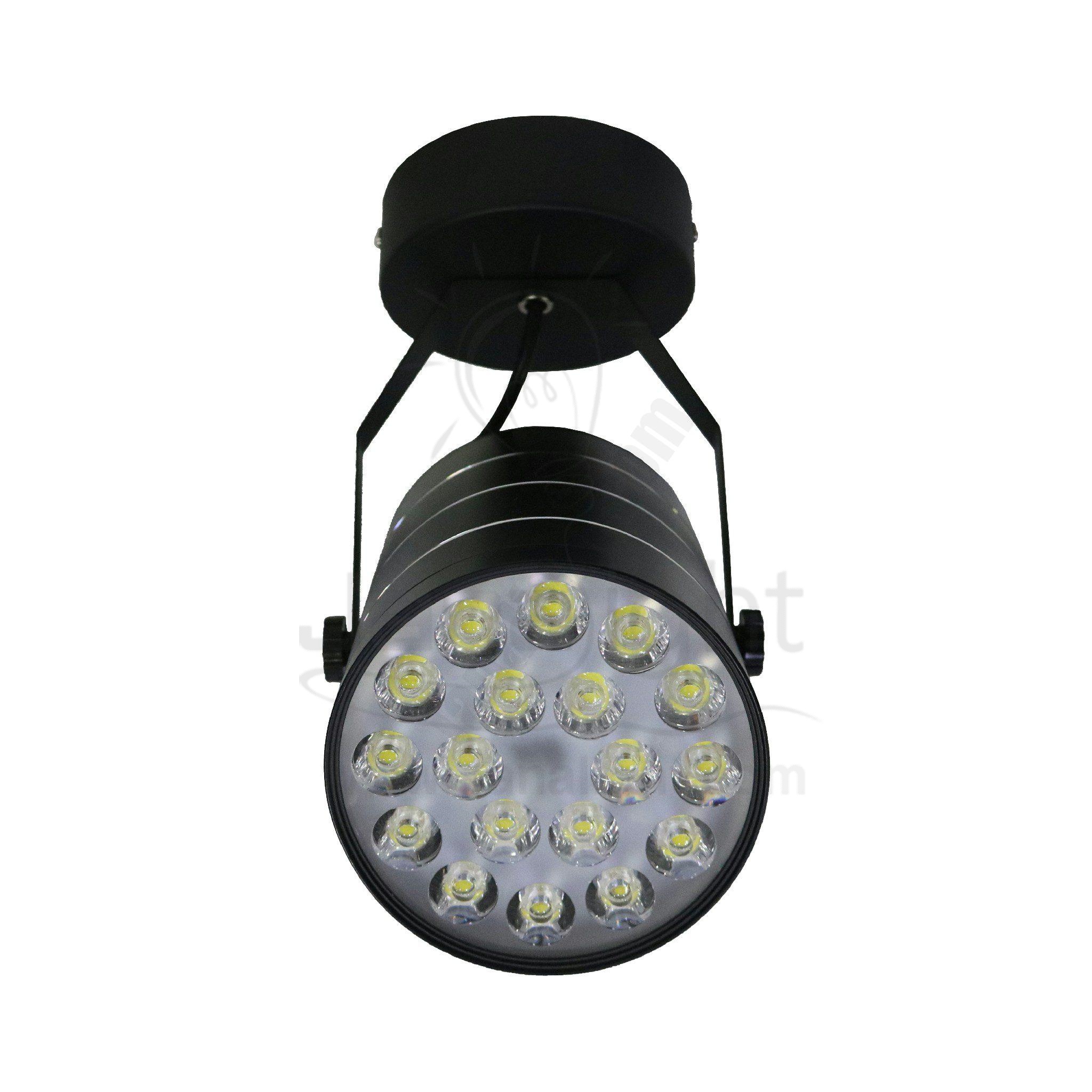 سبوت لايت سلندر 18 وات اسود انارة ابيض متحرك MXGD18 black cylinder spotlight rotatable 18 watt light white MXGD20