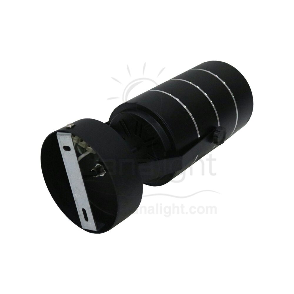 سبوت لايت سلندر متحرك 10 وات COB اسود وورم black cylinder spotlight rotatable 10 watt warm COB