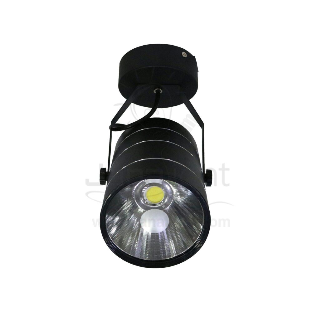 سبوت لايت سلندر متحرك 20 وات COB اسود ابيض black cylinder spotlight rotatable 20 watt white COB