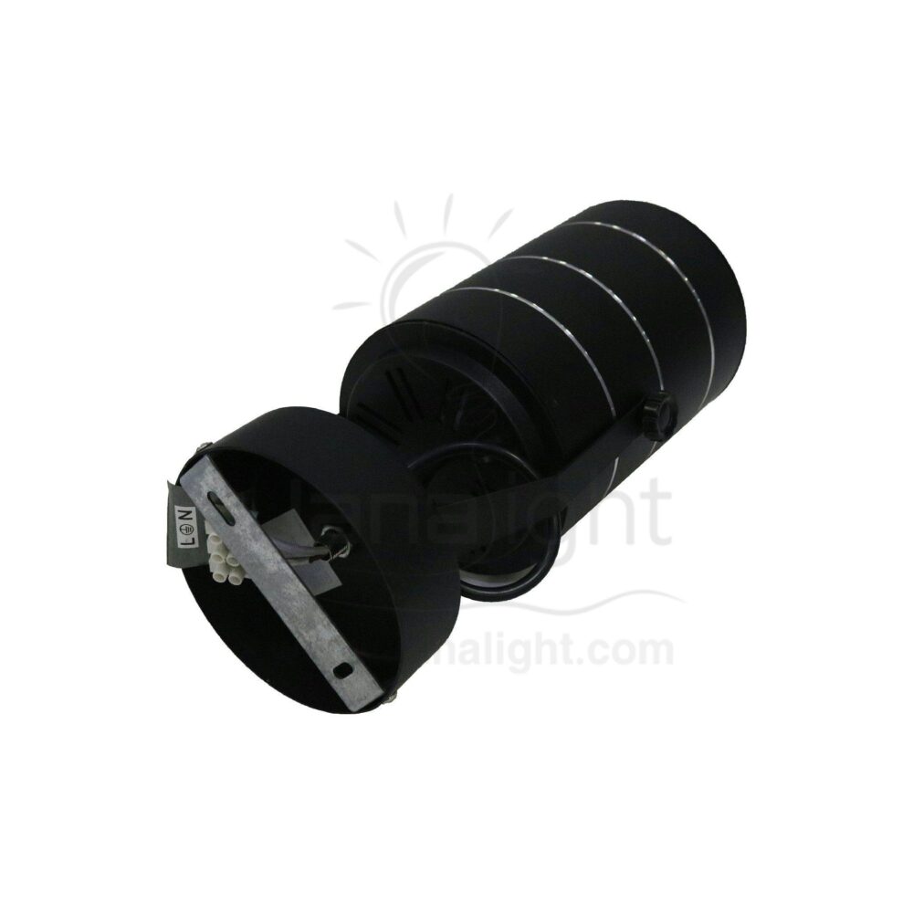 سبوت لايت سلندر متحرك 20 وات COB اسود ابيض black cylinder spotlight rotatable 20 watt white COB