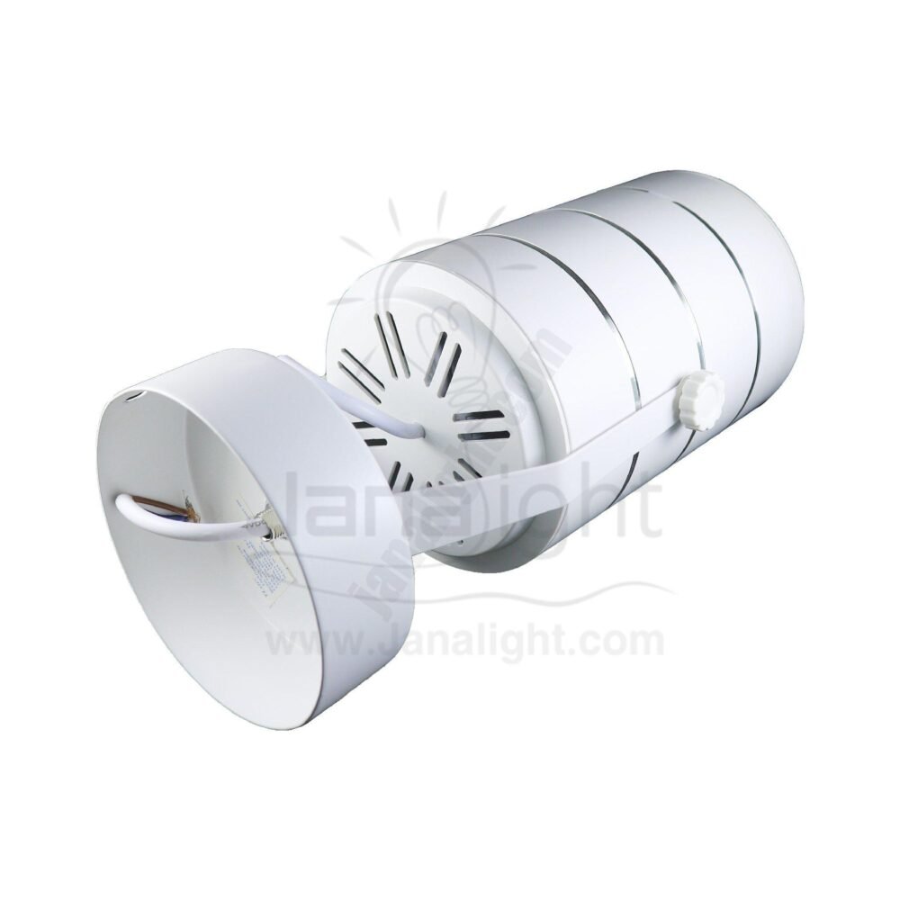 سبوت لايت سلندر متحرك 20 وات COB ابيض ابيض white cylinder spotlight rotatable 20 watt white COB