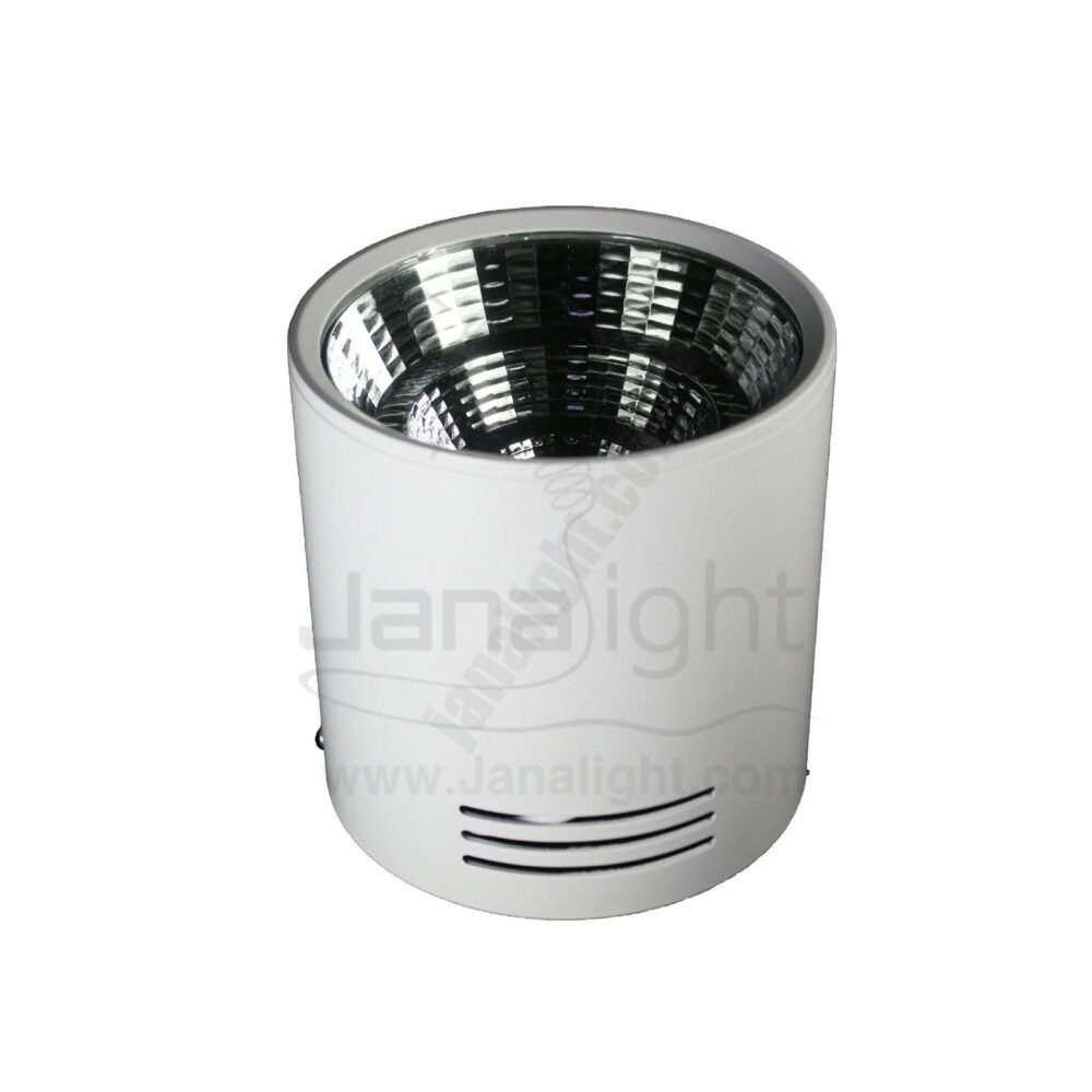 سبوت لايت سلندر 18وات COB مدور ابيض وورم كبير white round cylinder spotlight 18 watt large warme COB