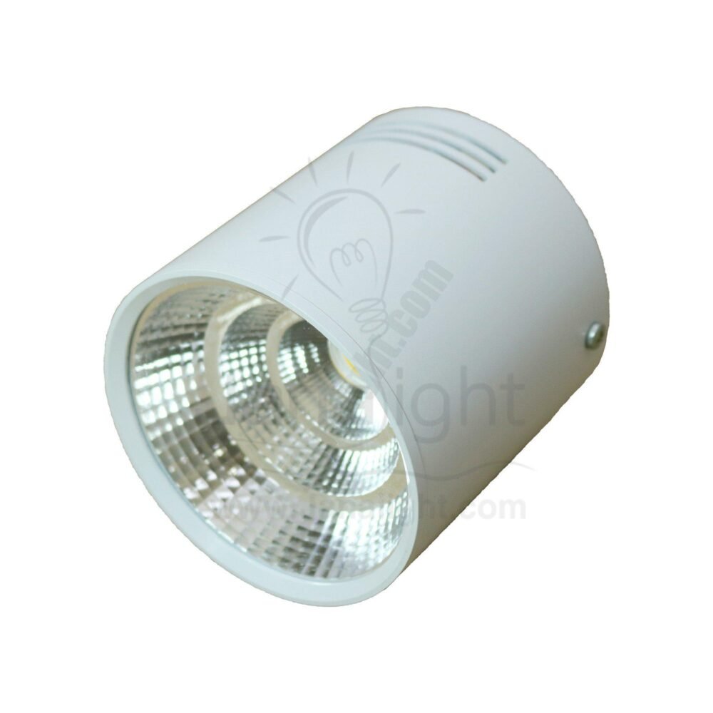 سبوت لايت سلندر 12وات COB مدور ابيض وورم صغير white round cylinder spotlight 12 watt small warme COB