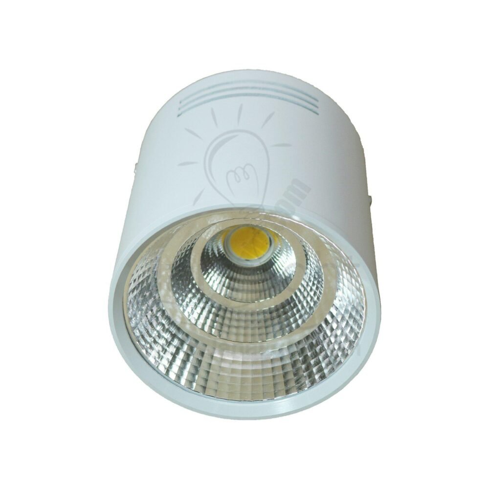 سبوت لايت سلندر 12وات COB مدور ابيض وورم صغير white round cylinder spotlight 12 watt small warme COB