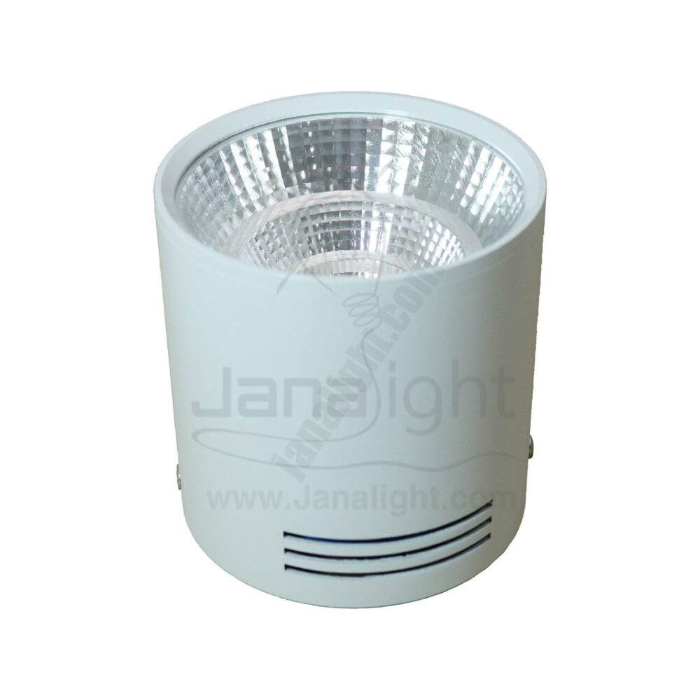 سبوت لايت سلندر 12وات COB مدور ابيض وورم صغير white round cylinder spotlight 12 watt small warme COB