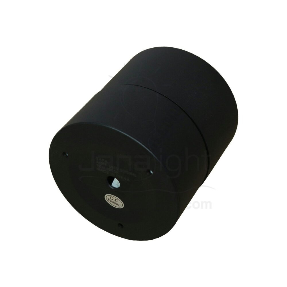 سبوت لايت سلندر 12 وات اسود سادة انارة وورم متحرك black cylinder spotlight rotatable 12 watt light warm