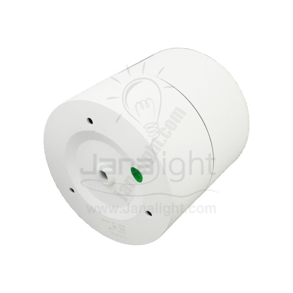 سبوت لايت سلندر 12 وات ابيض سادة انارة وورم متحرك white cylinder spotlight rotatable 12 watt light warm