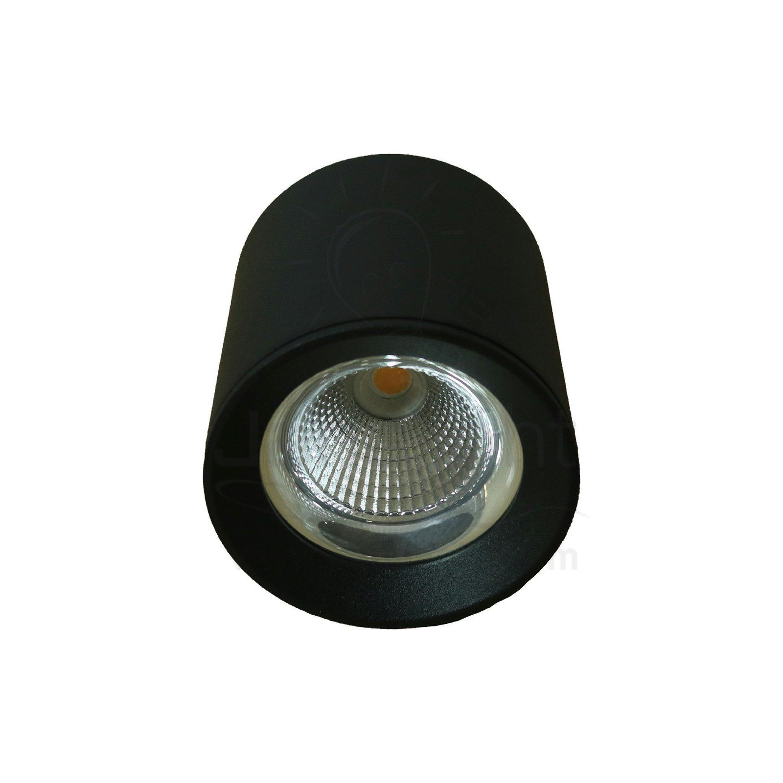 سبوت لايت سلندر ايميكا 10 وات مدور اسود خارجي COB جنى لايت black round cylinder spotlight prominent 10 watt emeca 90RA / COB