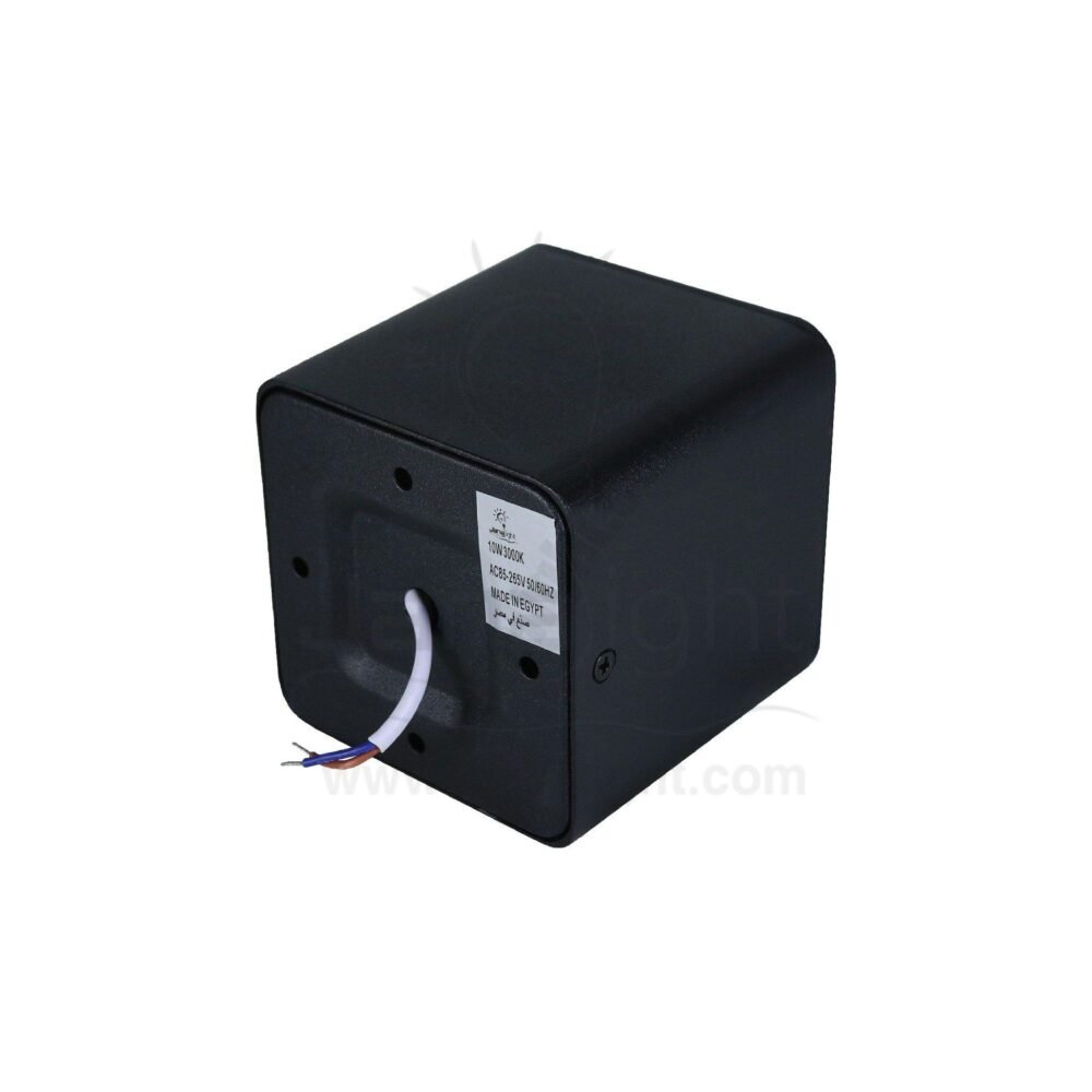 سبوت لايت سلندر ايميكا 10 وات مربع اسود خارجي COB جنى لايت black square cylinder spotlight prominent 10 watt emeca 90RA / COB