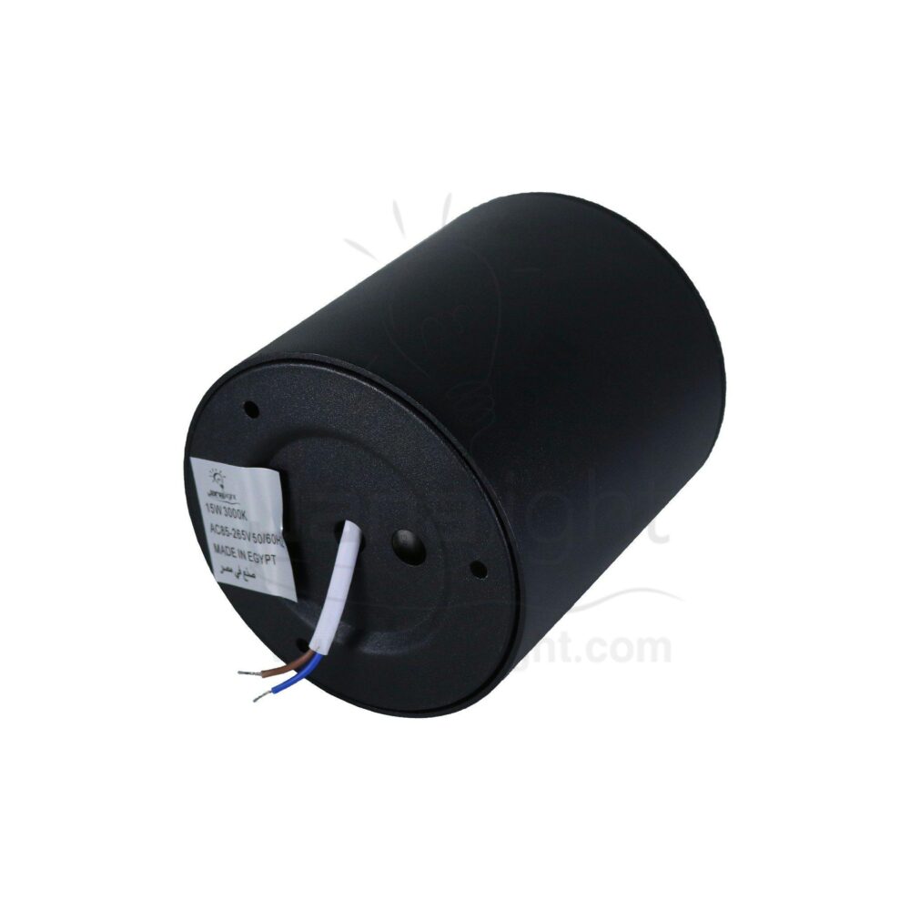 سلندر ايميكا 15 وات مدور اسود خارجي COB جنى لايت JN455 Square black cylinder spotlight warm 15W