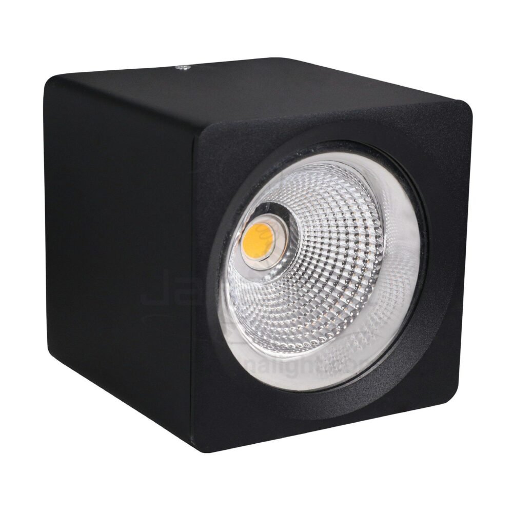 سبوت لايت سلندر ايميكا 30 وات مربع اسود خارجي COB جنى لايت Black square cylinder spotlight 30w