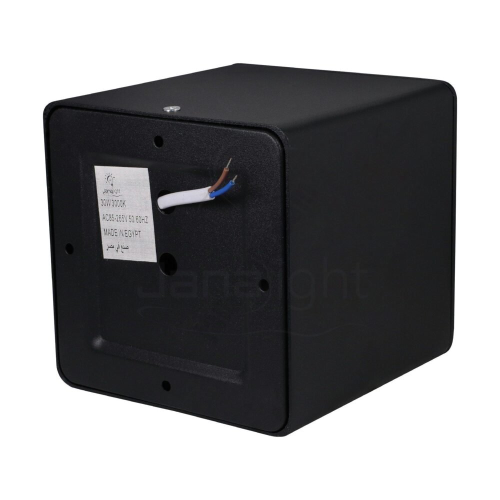 سبوت لايت سلندر ايميكا 30 وات مربع اسود خارجي COB جنى لايت Black square cylinder spotlight 30w