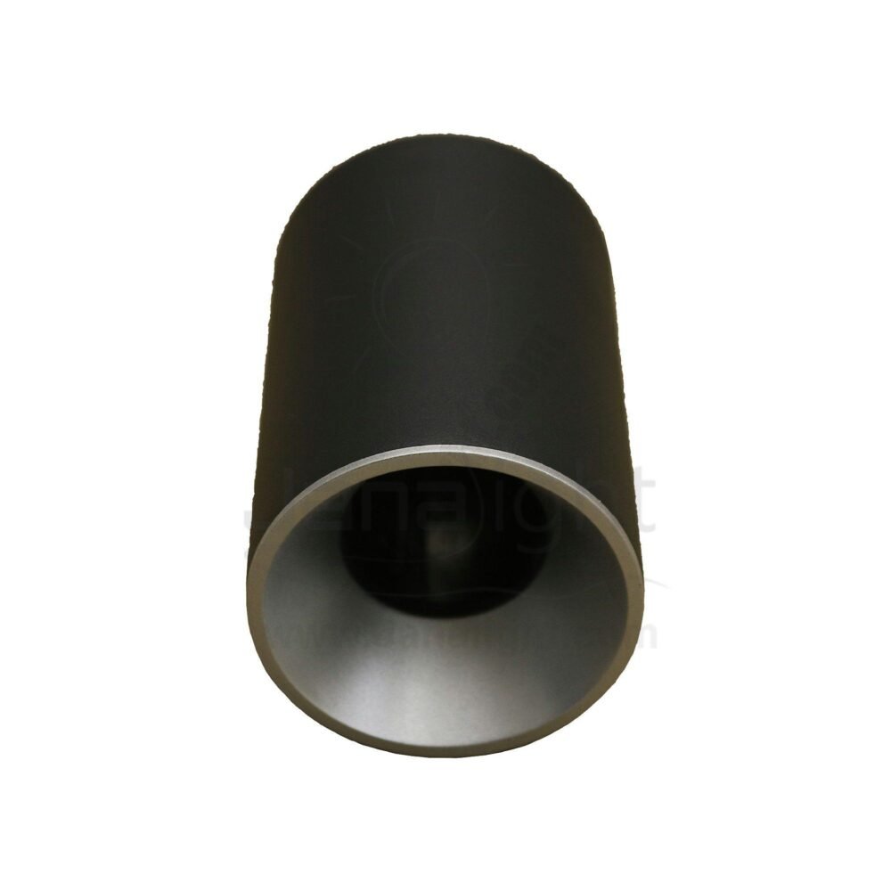 فريم سبوت سلندر فارغ مدور اسود قلب فضي مط TEC cylinder downlight frame black- matt silver