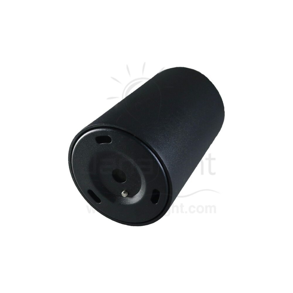 فريم سبوت سلندر فارغ مدور اسود قلب اسود لامع TEC cylinder downlight frame black- Shiny black