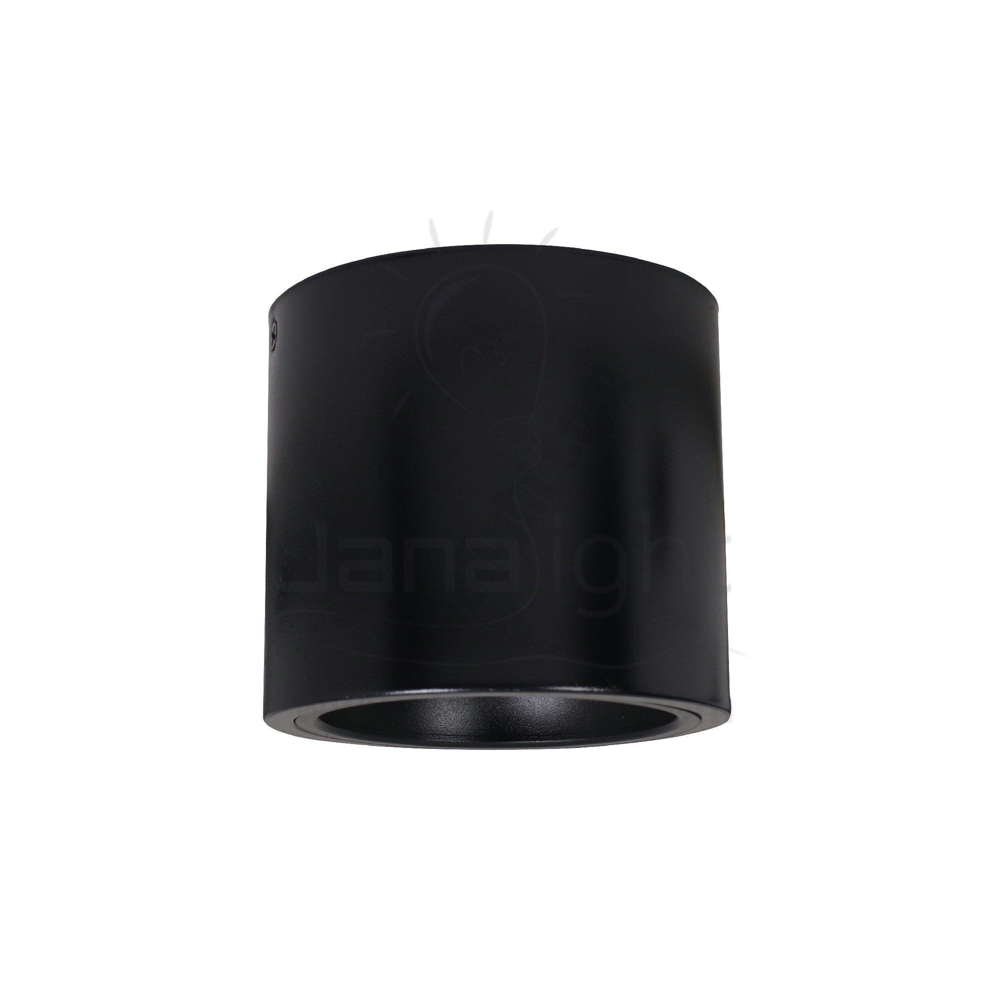 فريم سبوت سلندر فارغ مدور اسود مجوف cylinder downlight frame black