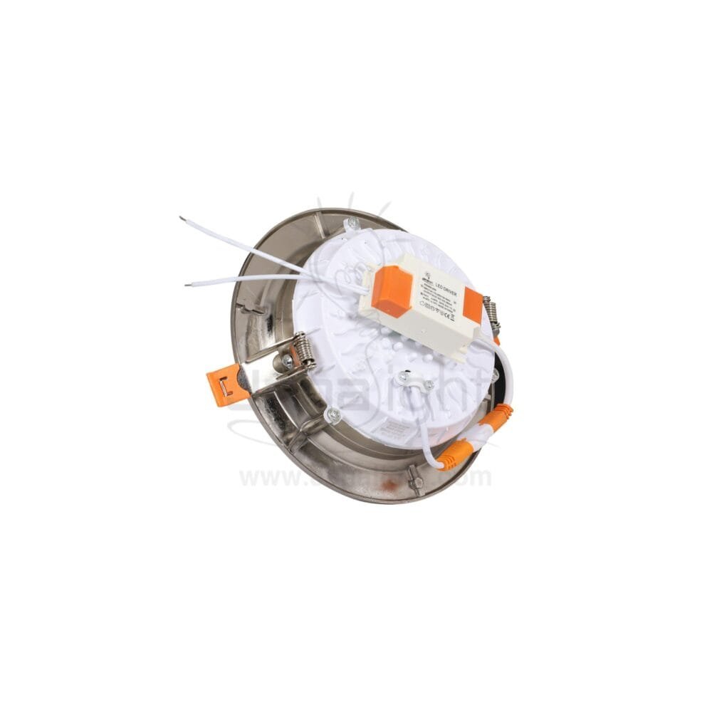 كشاف 20 وات كومبكت وورم معدن حلق فضي جنى لايت metal silver warm compact 30 watt downlight