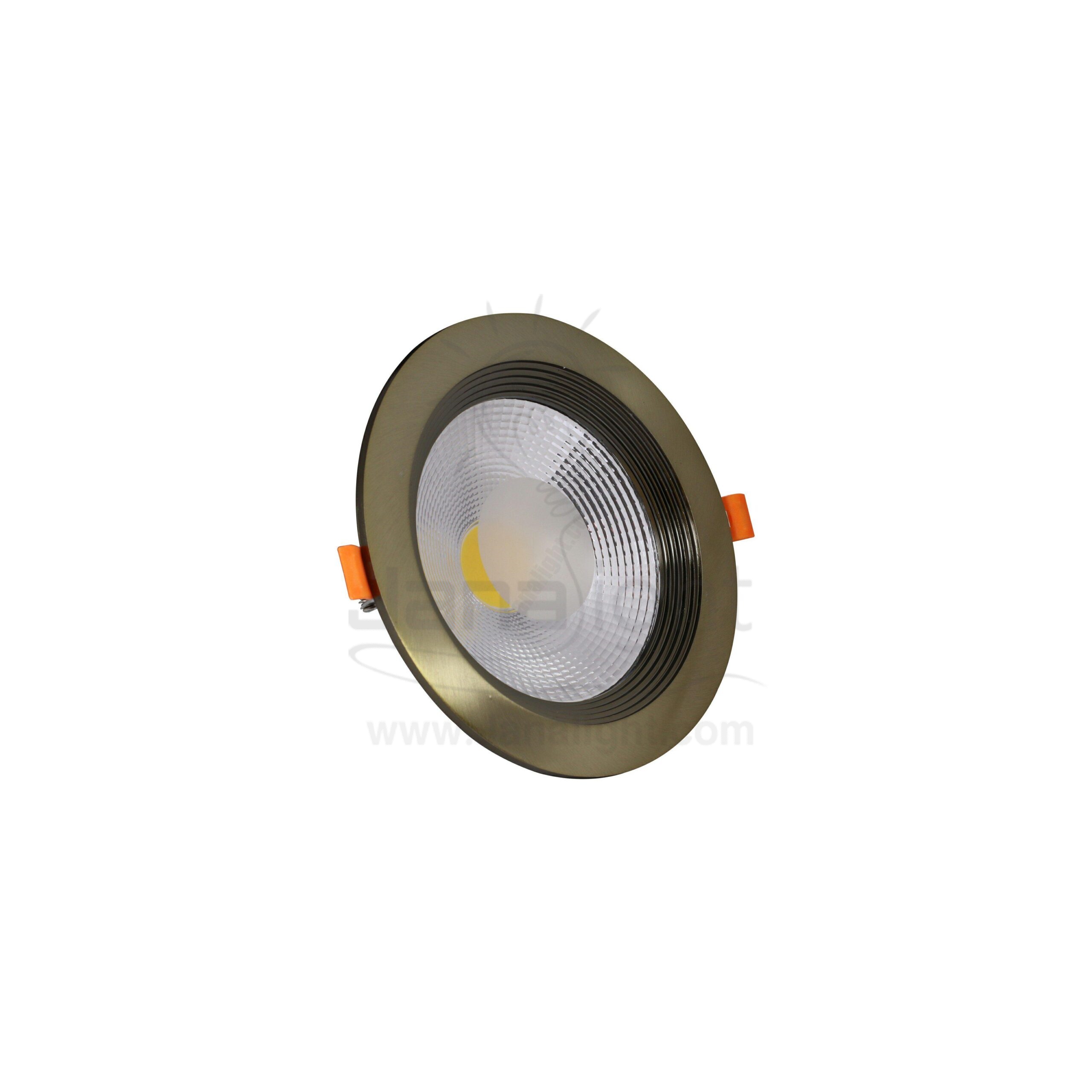 كشاف 20 وات كومبكت وورم معدن حلق اكسيدي اصفر جنى لايت metal Yellow oxide white compact 20 watt downlight