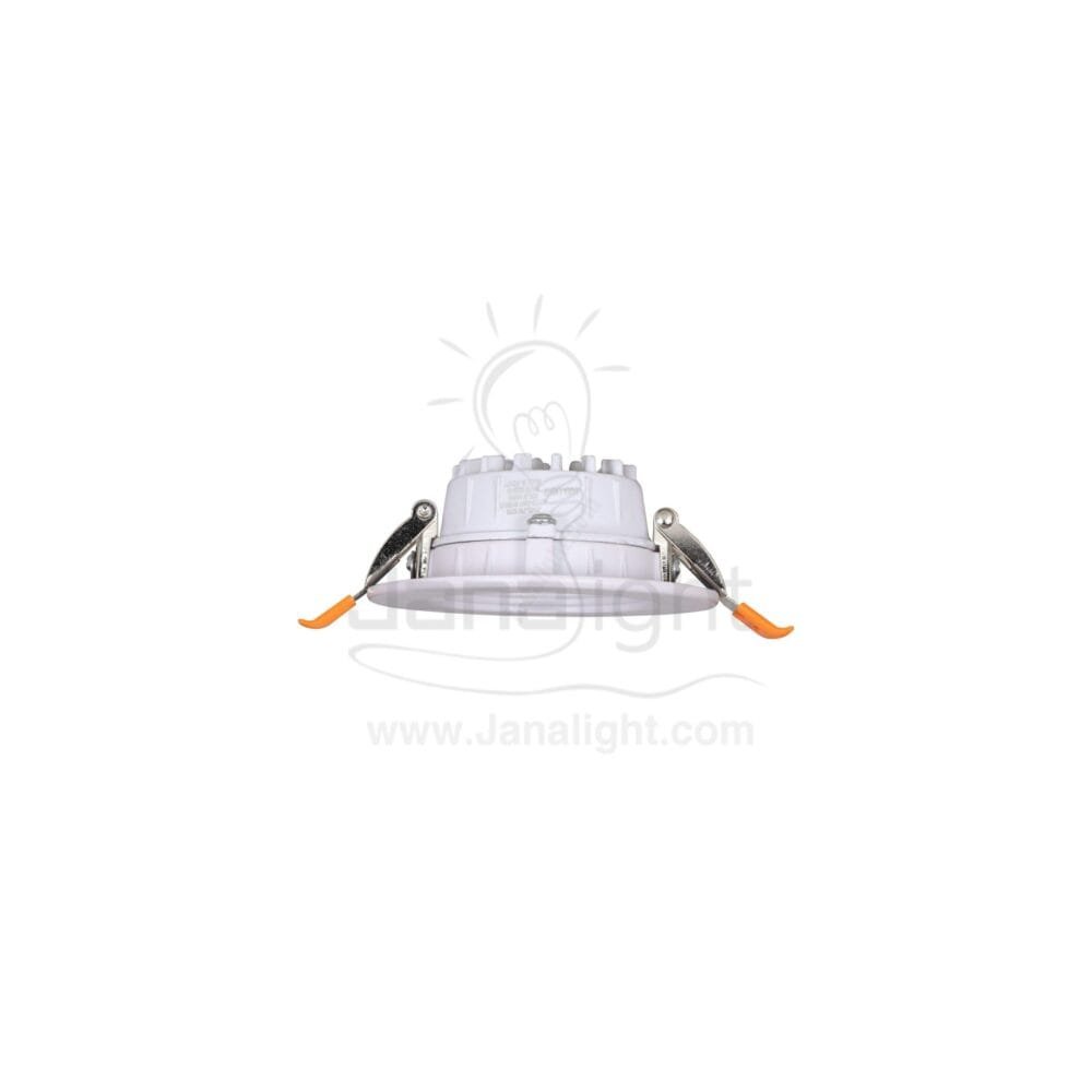 كشاف 7 وات كومبكت ابيض حلق ابيض معدن جنى لايت plastic white compact 7 watt downlight