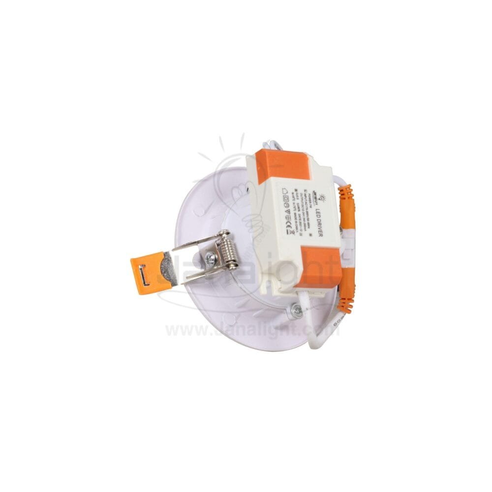 كشاف 7 وات كومبكت ابيض حلق ابيض معدن جنى لايت plastic white compact 7 watt downlight