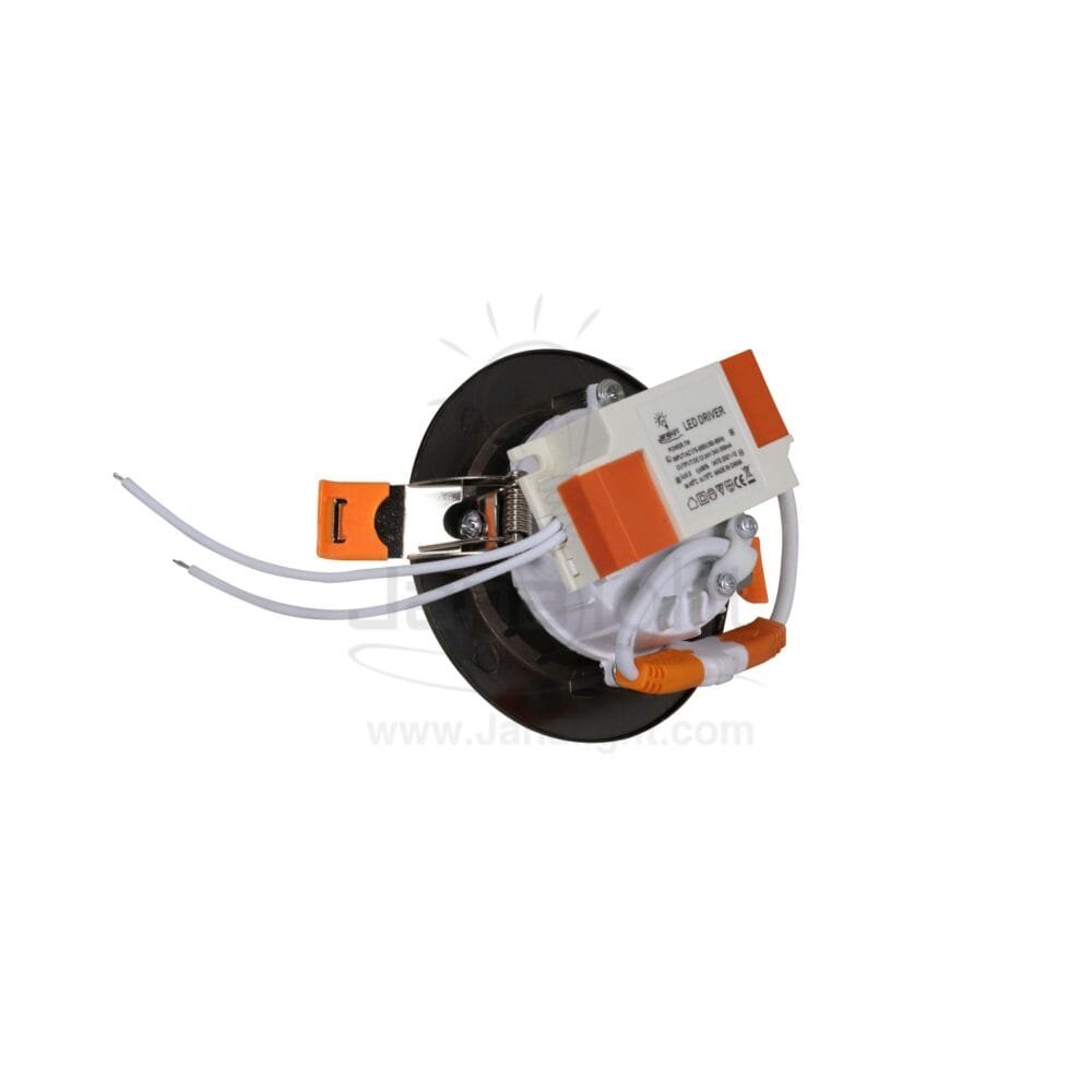 كشاف 7 وات كومبكت وورم حلق اكسيدي اصفر معدن جنى لايت metal Yellow oxide warm compact 7 watt downlight