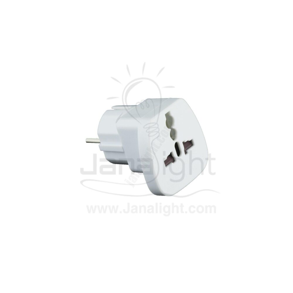 محول انكليزي اليوس triple-pin to dual-pin converter plug Elios